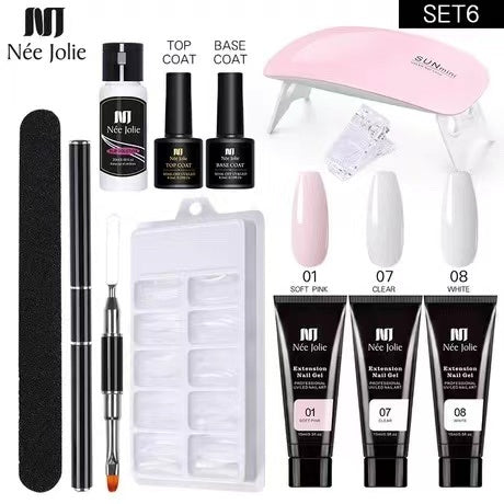 Polygel Nails Set